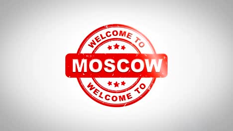 Welcome-to-MOSCOW-Signed-Stamping-Text-Wooden-Stamp-Animation.-Red-Ink-on-Clean-White-Paper-Surface-Background-with-Green-matte-Background-Included.