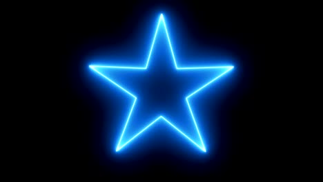 K-4-estrellas-en-giro-fuego-azul-sobre-fondo-negro.-Copiar-el-espacio-para-texto-o-logo.