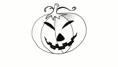 Hand-Drawn-of-Jack-o-Lantern-Pumpkin-Video-Clip