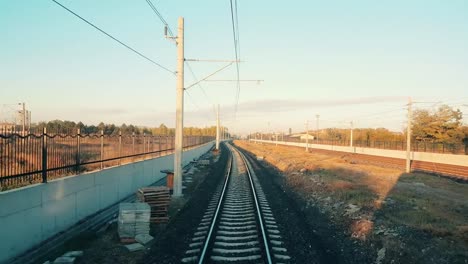 Passenger-train-arriving-to-the-station-at-Eskisehir-early-in-the-morning