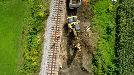 Railway-reconstruction-site