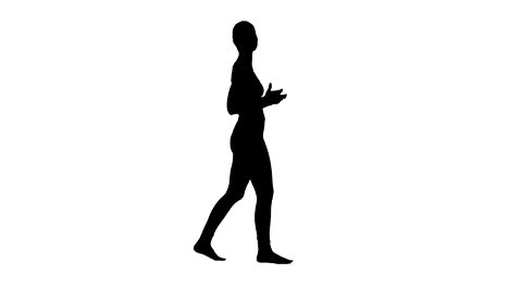 Silhouette-Yoga-trainer-talking-to-camera