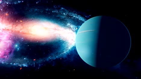 Realistische-schönen-Planeten-Uranus-aus-dem-Deep-space