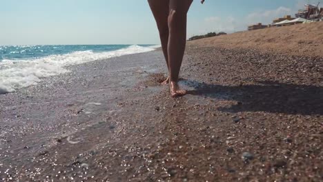 Woman-on-beach-in-summer.