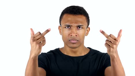 Black-Man-Showing-Middle-Finger