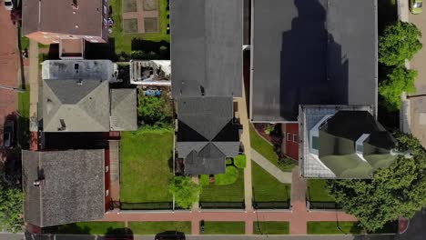 Top-Down-View-of-Small-Town-Church-and-Steeple