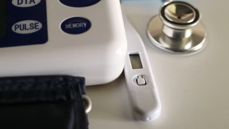 The-medical-tool-on-table-footage-camera-movement.