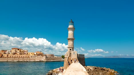 Chania-Lighthouse,-Crete,-Greece