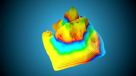 3D-Topographic-map-background-concept-with-colored-layers,-rendering-abstract-illustration