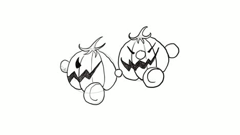 Hand-Drawn-of-Jack-o-Lantern-Pumpkin-Video-Clip