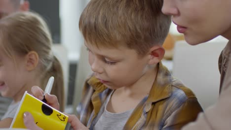 Mother-and-Child-Making-Halloween-Cups