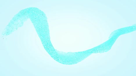 Slow-motion-water-spline-animation-on-blue-background.-Motion-of-blue-stream-curve.-3D-non-stop-seamless-loop.