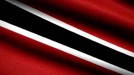 Trinidad-y-Tobago-bandera-ondeando-textil-textura-de-fondo.-Seamless-Loop-animación.-Pantalla-completa.-Cámara-lenta.-Vídeo-de-4-K