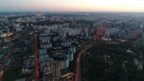 View-of-Moscow-from-the-air-in-the-summer