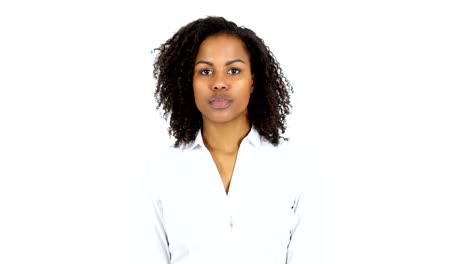 Upset-Black-Woman-in-Shock,-White-Background