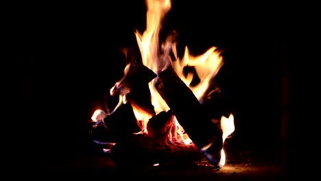 Verbrennung-von-Holz-im-Kamin