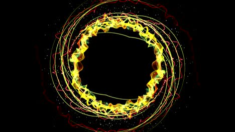 Magical-Particles-Ring-Abstract-Background,-Animation,-Rendering,-Loop