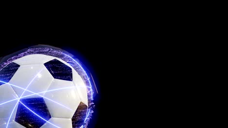 soccer-ball-rotation-whith-particle-system-on-black-background-4k