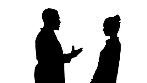 Silhouette-Doctor-telling-good-news-to-a-patient