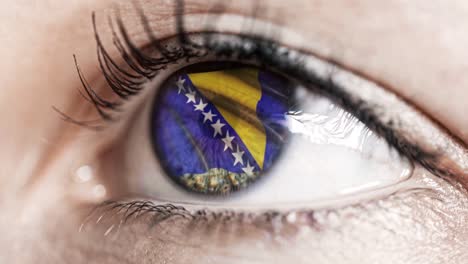 woman-green-eye-in-close-up-with-the-flag-of-bosnia-and-herzegovina-in-iris-with-wind-motion.-video-concept