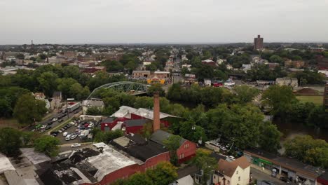 Aerial-of-Paterson,-New-Jersey