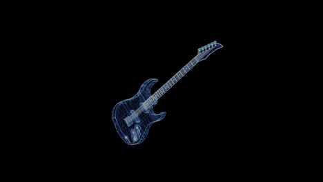 The-hologram-of-a-rotating-electric-guitar