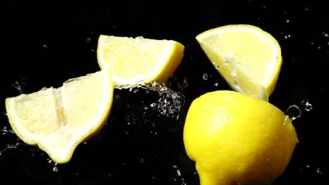 Falling-of-segments-of-a-lemon.-Slow-motion.