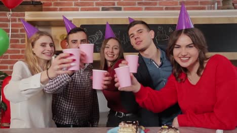 Group-of-joyful-friends-lifting-the-glasses,-concept-of-great-and-amazing-celebration-excitement