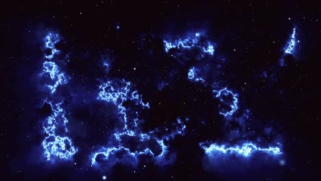 Weltraum-Hintergrund.-Kamera-ist-durch-die-blau-und-Magenta-farbigen-Nebel-fliegen.-Die-Sterne-sind-überall-herum.