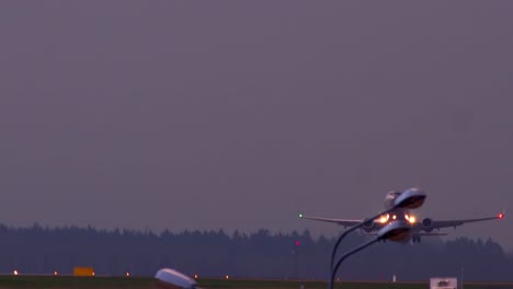 Airplane-Taking-Off-On-Runway-Of-Airport