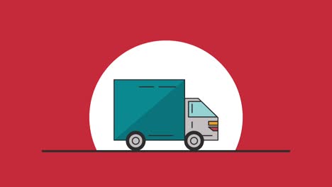 Delivery-truck-with-gift-HD-animation