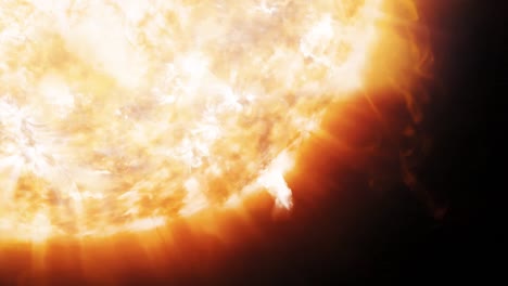 Animation-der-koronalen-Emissionen-und-Protuberanzen-auf-der-Sonne-im-Weltraum