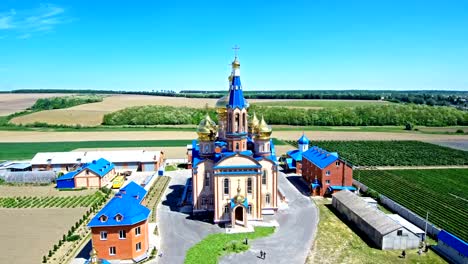 Orthodox-monastery-view-from-the-air-Ukraine