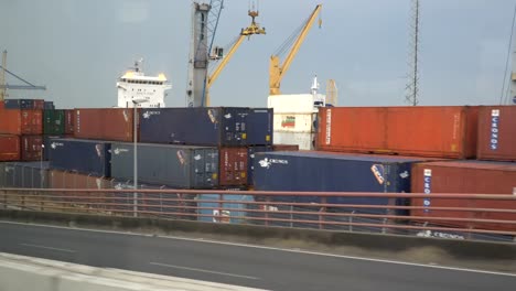 Großen-Industriehafen-mit-Containern.-15.05.2018-Lissabon,-Portugal