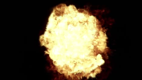 Realistische-4K-Feuerball-Explosion