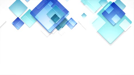 Glass-blue-abstract-squares-geometric-video-animation