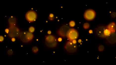 Dunkel-orange-glühende-Bokeh-leuchtet-Videoanimation