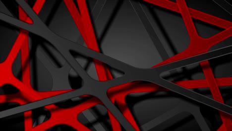 Video-animación-de-tecnología-Abstracto-rojo-negro-rayas