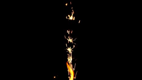 Sparkler-isolated-on-black-background