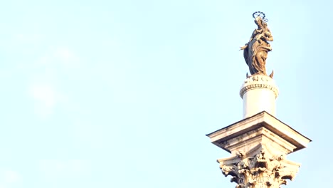 Nahaufnahme-der-Kirche-Santa-Maria-Maggiore,-Rom