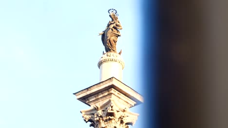 Nahaufnahme-der-Kirche-Santa-Maria-Maggiore,-Rom