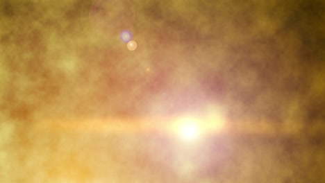 Optical-lens-flares-transition-on-golden-clouds-background.-Explosion-flash-lights.-Shiny-animation-rays-effect.