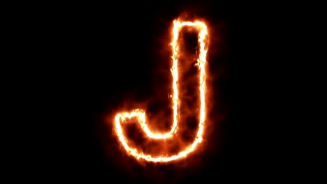 hot-burning-letter-on-black-background