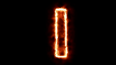 hot-burning-letter-on-black-background