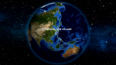 EARTH-ZOOM-IN-MAP---TAIWAN-ZHONGXING-NEW-VILLAGE