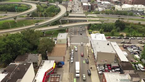 Aerial-of-Paterson,-New-Jersey