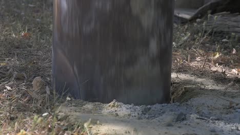 Construction-drill-auger-working-in-the-countryside