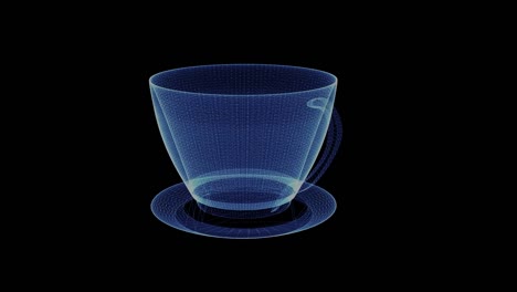 Holograma-de-una-rotación-taza-de-café