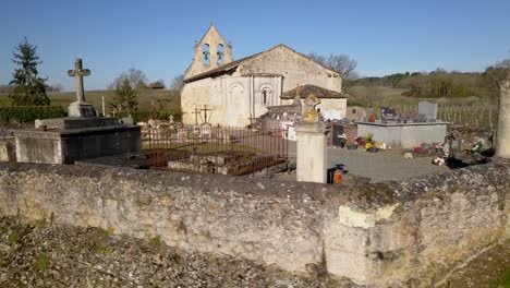 Aerial-view-Church-bell-in-blue-sky