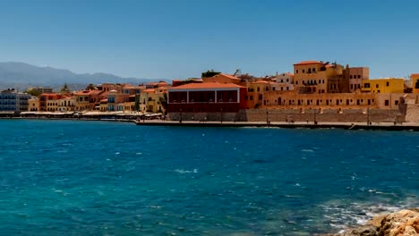 Chania-Timelapse,-Crete,-Greece